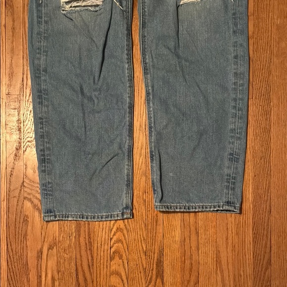 American Eagle Outfitters Women's High Rise Distressed Blue Jeans - Picture 6 of 13